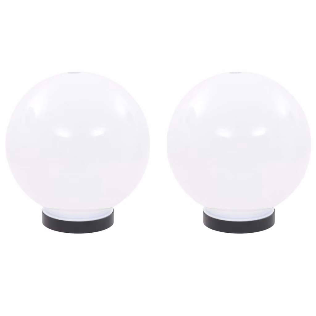The Living Store Luci da giardino a LED 2 pz. Sferica 20 cm PMMA