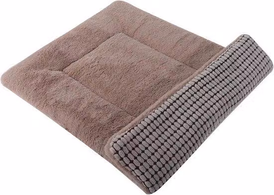 Tappetino per cuccia per cani Famanu, in peluche e velluto di mais – Lavabile, morbido e caldo (90 x 70 cm)