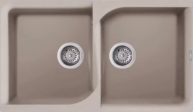Lavello EGO 450 86X50 2 vasche TORTORA 43