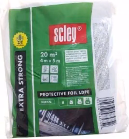 Pellicola protettiva Hardex LDPE *EKO* 4mx5m ExtraStrong spessore circa 0,06mm