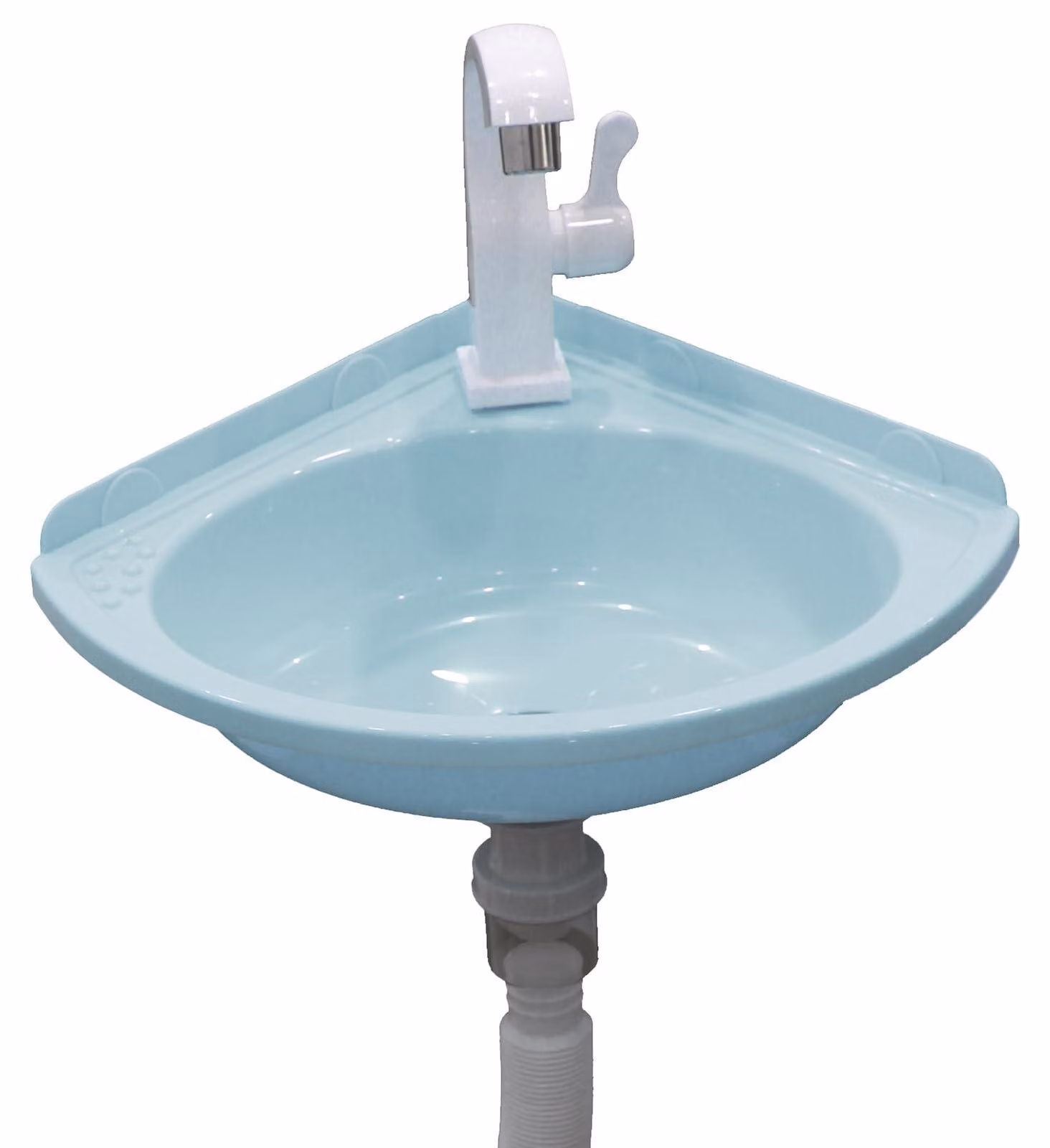 Piccoli lavabi angolari in plastica, ideali per campeggio o giardino