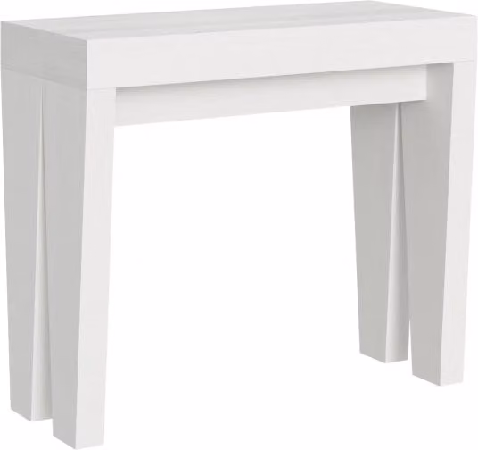 Consolle Allungabile 90-300x42x77 cm in Nobilitato Bianco