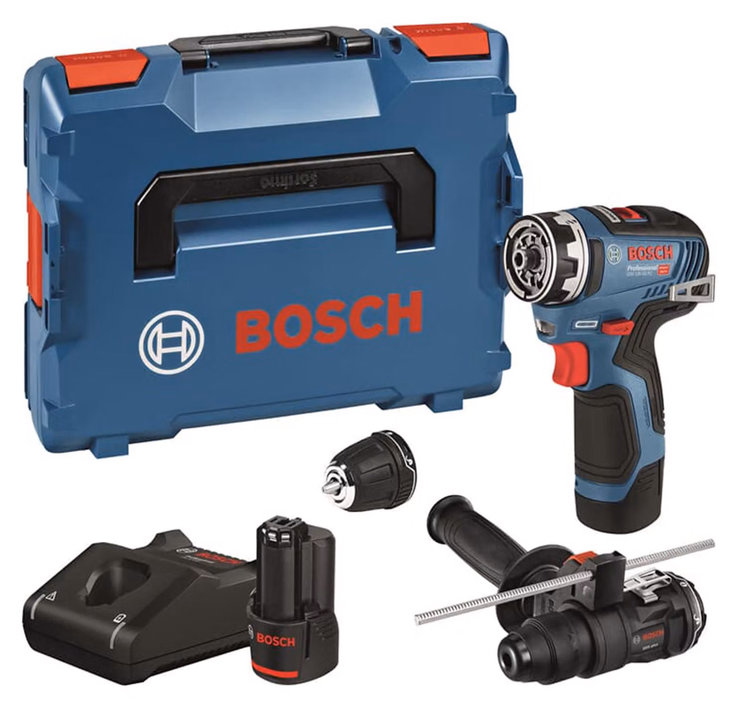 BOSCH Professional 06019H3009 BOSCH Professional GSR 12V-35 FC Akku-Bohrschrauber-Set 12,0 V, mit 2 Akkus
