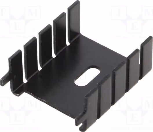 1 dissipatore di calore: pressato, dimensioni: lunghezza 12,7 mm, larghezza 25,4 mm, altezza 29,3 mm, modello FI306/SE, colore nero