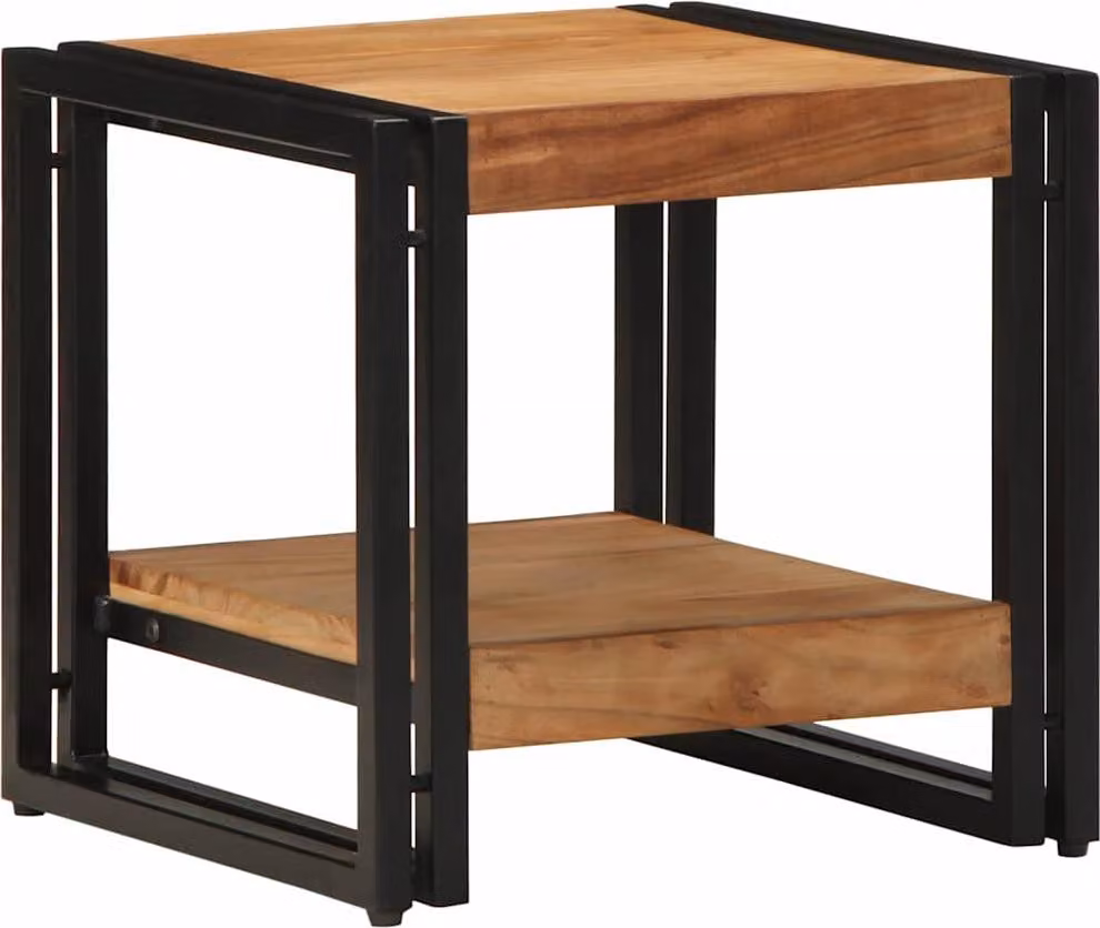 Maison Exclusive - Tavolino da caffè marrone, 40 x 40 x 38 cm, in legno massello di acacia