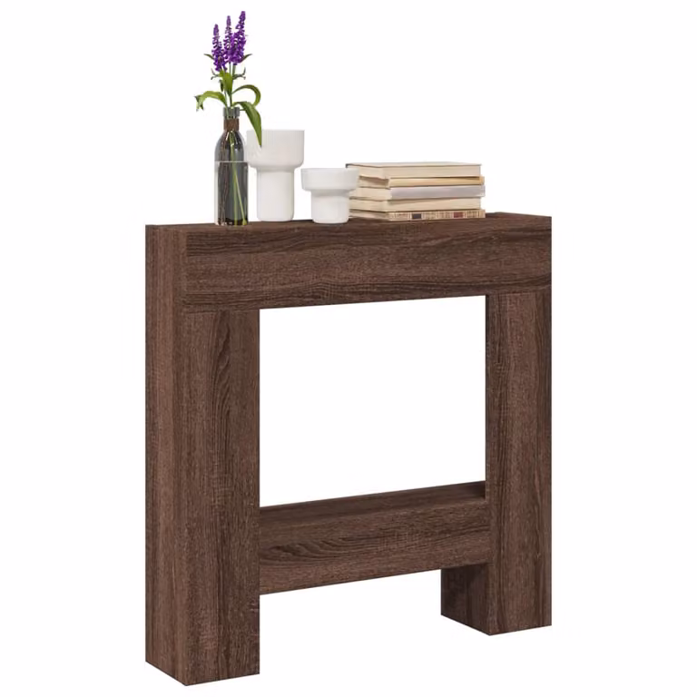 Cornice per Camino vidaXL in Rovere Marrone, L: 81 cm, P: 18 cm, H: 82 cm