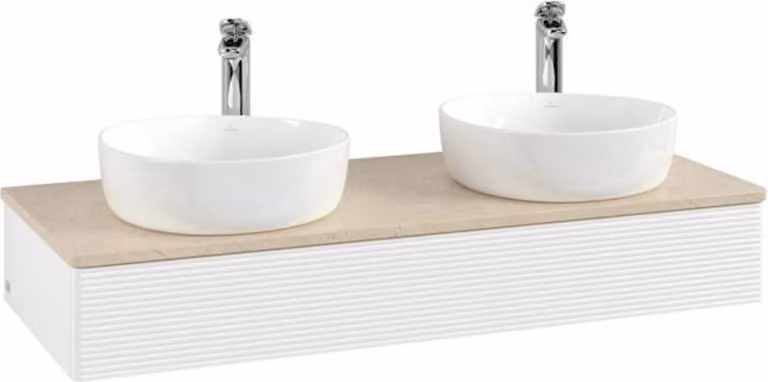 Mobiletto V&B con struttura frontale Antao 120x19x50cm, HL, WBP botti