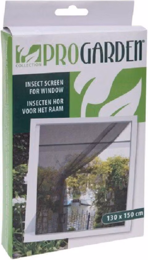 Uniqoos® Pro Garden: Zanzariera autoadesiva per esterni, 130x150 cm – Rete antinsetto in poliestere nero per finestre, inclusa nastro biadesivo