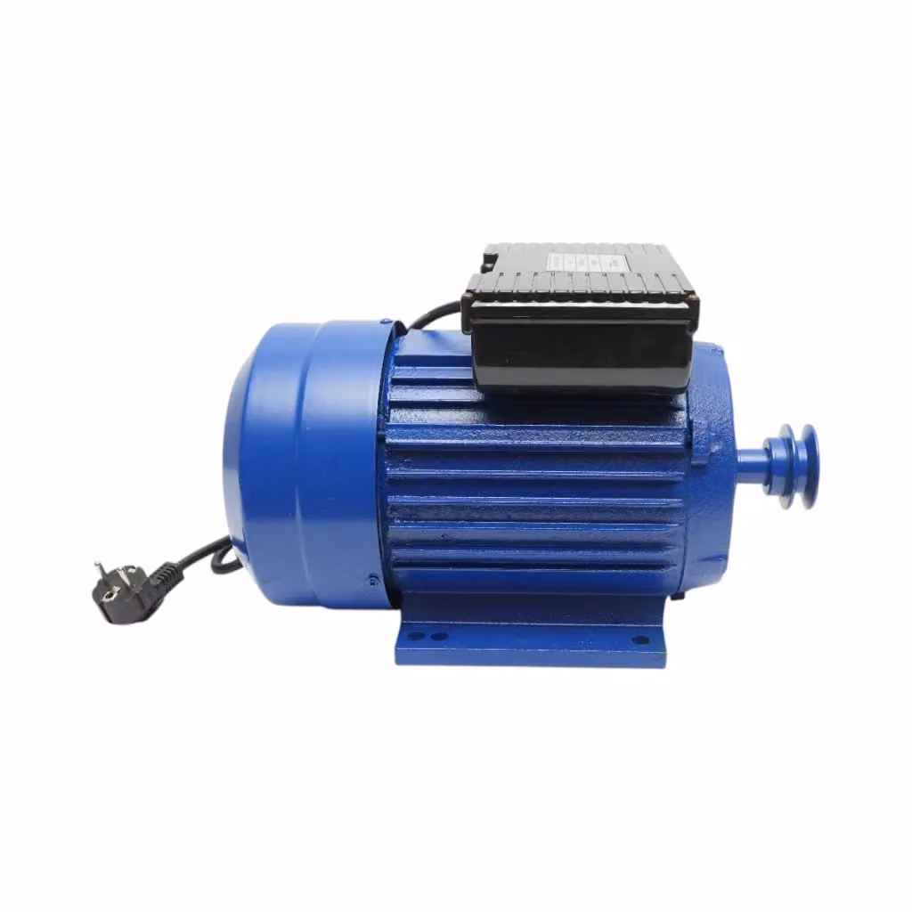 Motore elettrico monofase Breckner Germany 4KW 220V con protezione termica e statore 160x110mm colore blu – 2