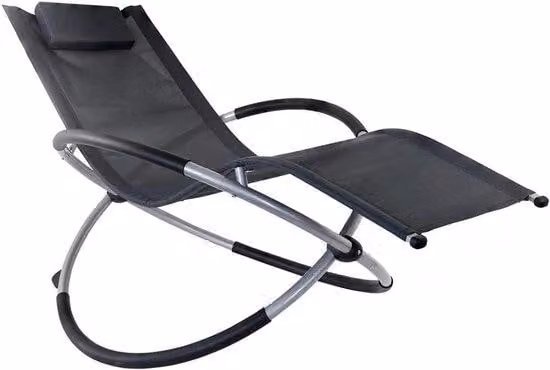 Sedia da giardino - Lettino relax - Relax all'aperto - Ergonomica e salvaspazio - 157 x 79 x 84 cm - Grigio