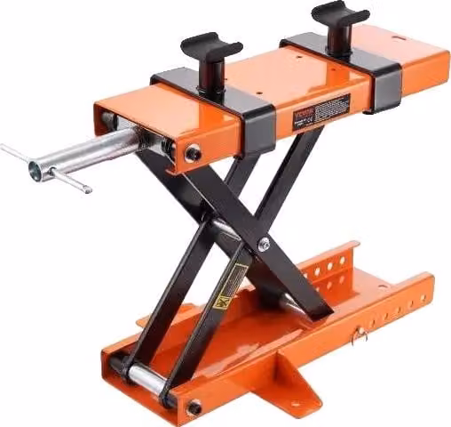 Sollevatore per moto, portata 500 kg, regolazione dell'altezza senza attrezzi, 1100 lbs