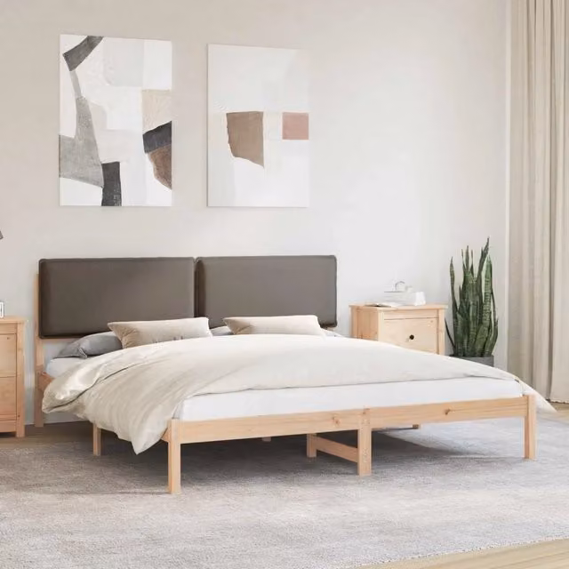 Letto con Testiera Rivestita-Struttura Letto con Testiera Talpa 180 x 200 cm Pino massello 794692