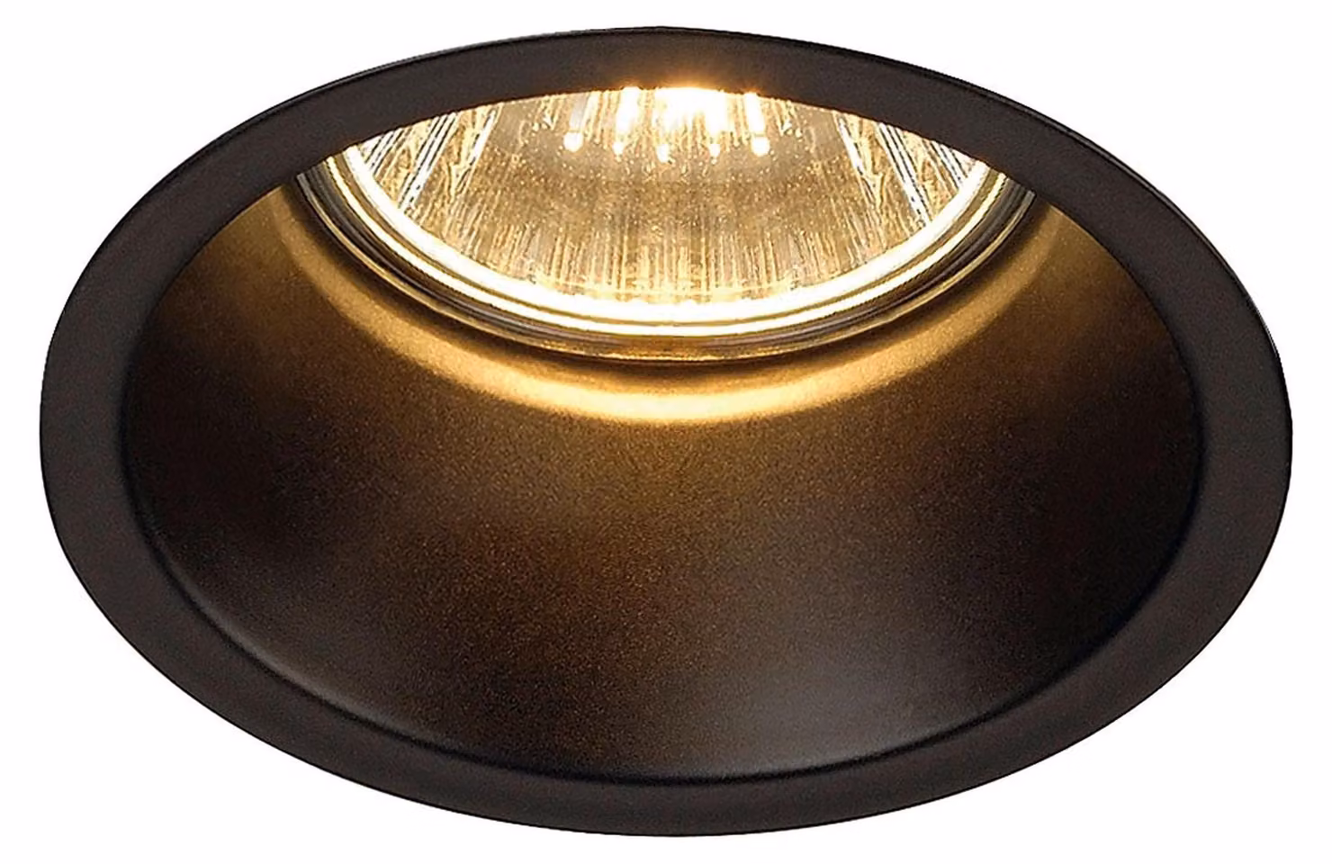 Faretto Horn GU10, rotondo, nero opaco, max. 50W
