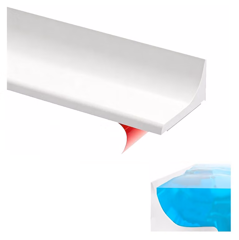 Guarnizione resistente all'acqua, per doccia, profilo per doccia, sigillante per doccia, 100 cm
