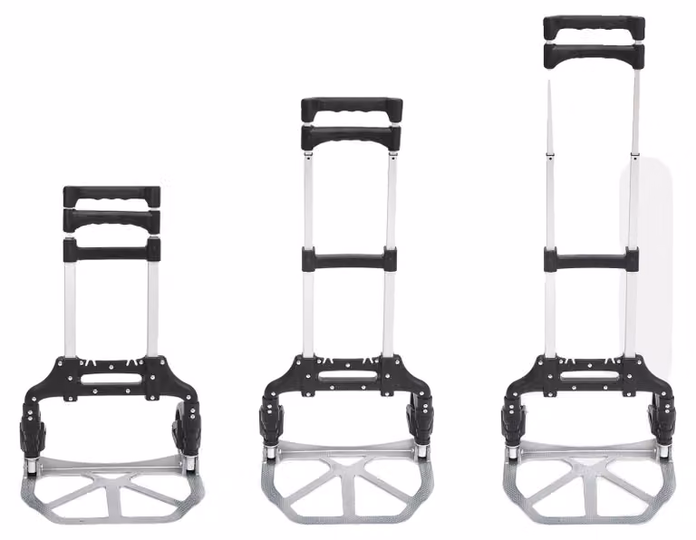 Carrello a mano, in alluminio leggero, carico massimo 70 kg, carrello a mano