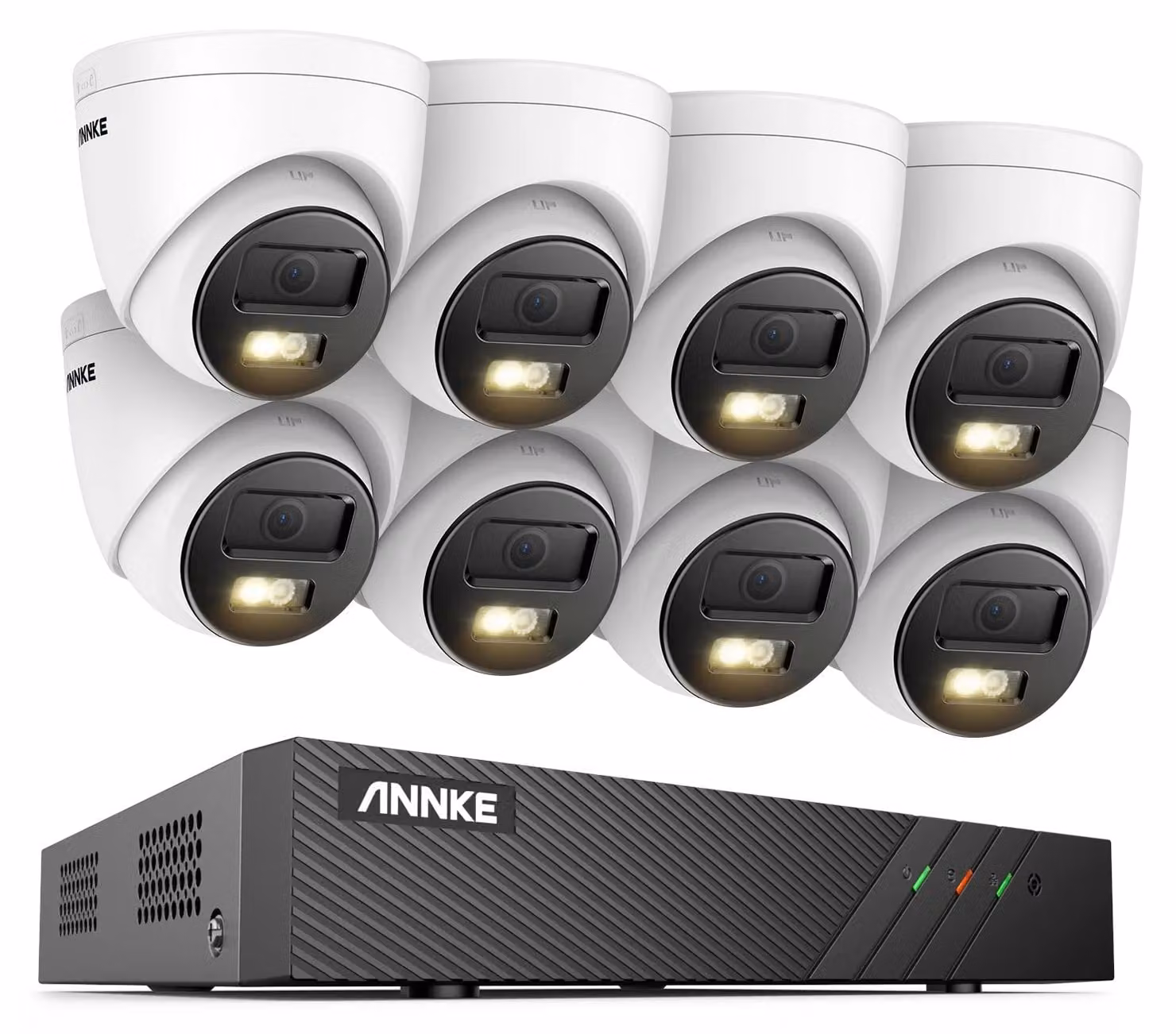 Sistema di sicurezza a 8 canali - Kit di telecamere IP - Registratore NVR - Videosorveglianza CCTV - Sistema di telecamere - Risoluzione 6MP