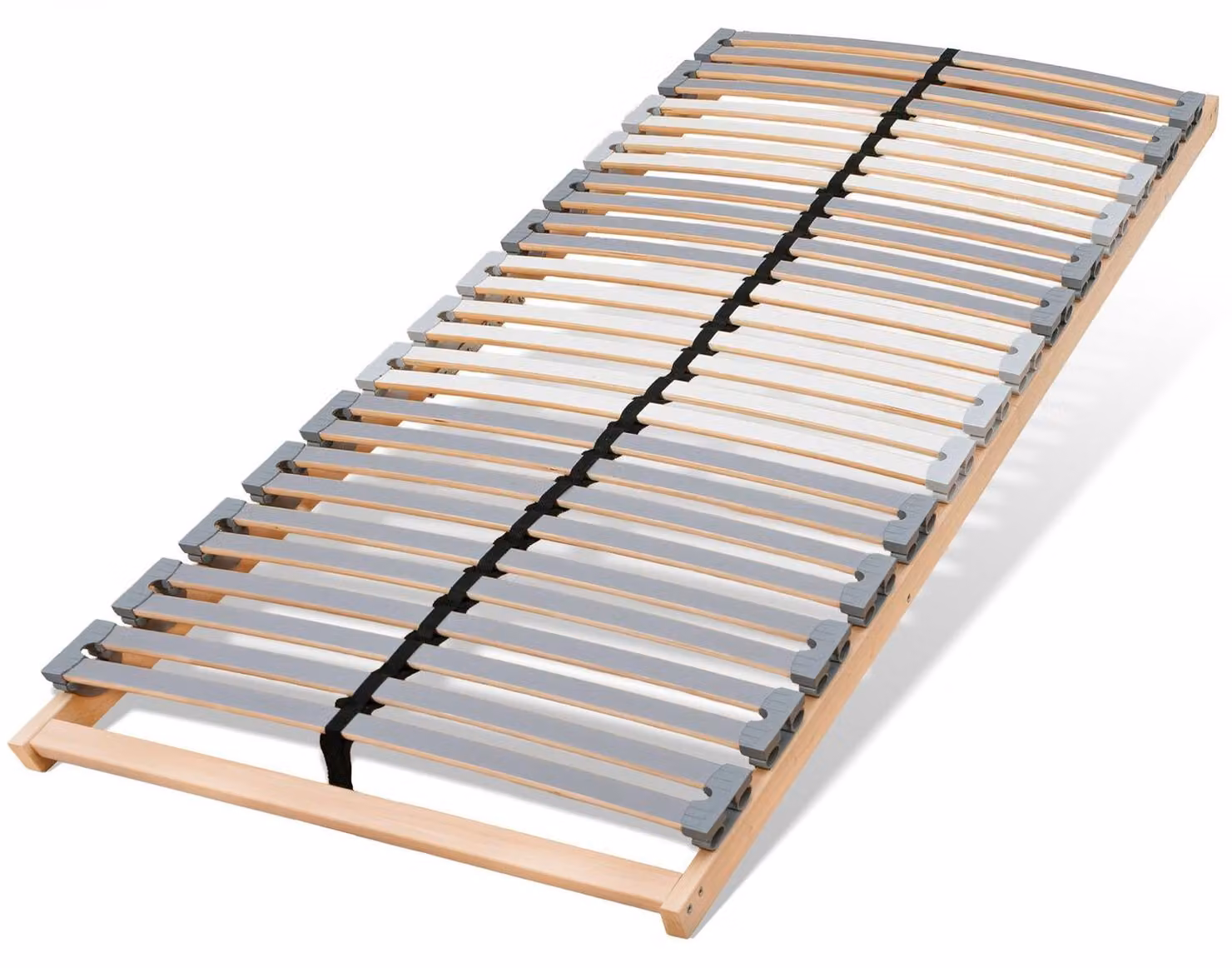 Letto a griglia in latta Coemo Starrer "EasyLat" 140x200 cm con cintura centrale e 28 listelli