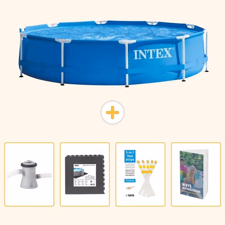 Piscina autoportante rettangolare - 305x76 cm - 5 pezzi - SCB131
