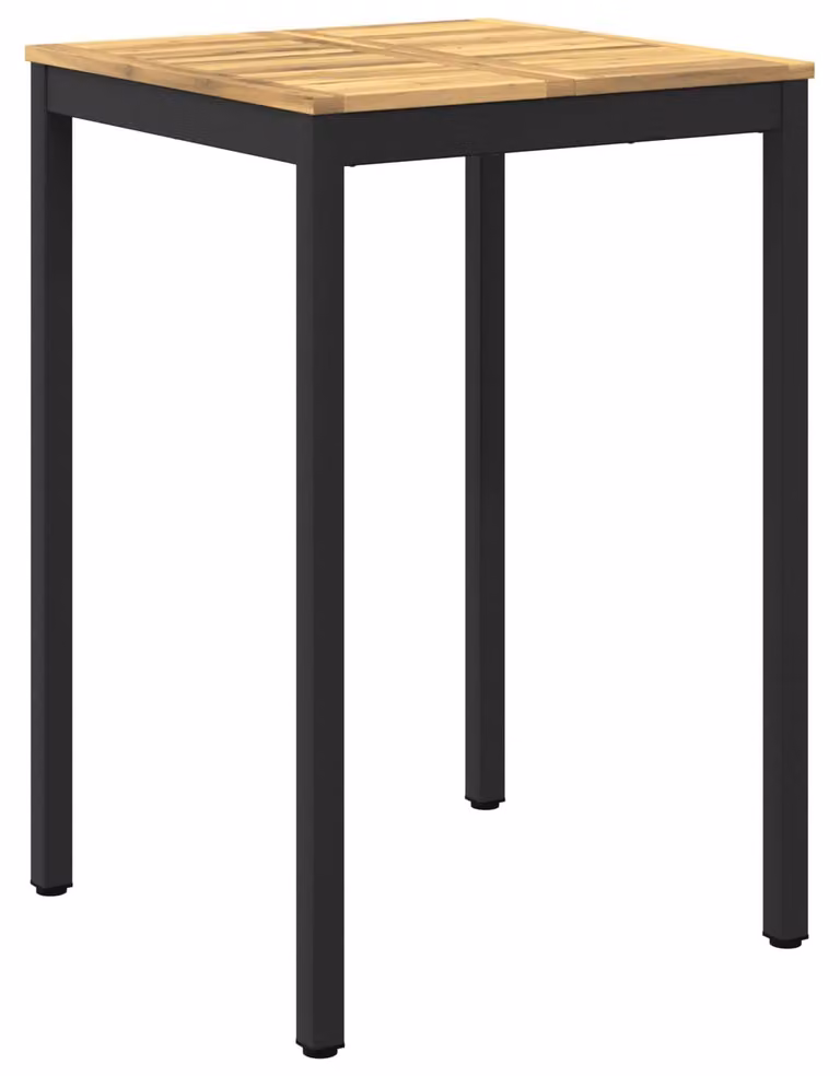 Tavolo da giardino, bianco e nero, 70 x 68,5 x 105 cm