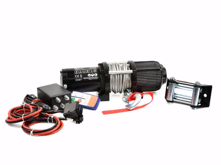 Argano elettrico a fune 12V con telecomando 4500lb, 2041kg