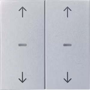 Berker 80961383, Pannello con pulsanti, Alluminio, Termoplastica, Berker S.1/B.x, 1 pezzo