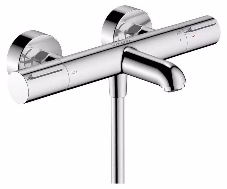 hansgrohe Ecostat élément thermostatique pour baignoire, saillie 177mm, apparent, 2 consommateurs, 13347140, 13347140