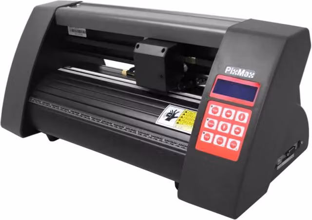 PixMax Taglierina per vinile da 36 cm con software SignCut Pro e 3 lame incluse, colore nero, compatibile con Mac OS X e Windows – 1