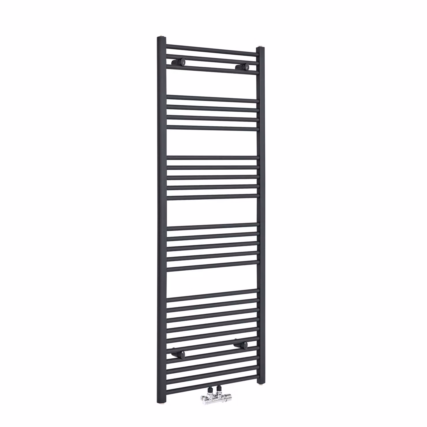 Scaldasalviette Antracite con Attacco Centrale - Termoarredo Bagno - 1600 x 500mm - 680W - Neva
