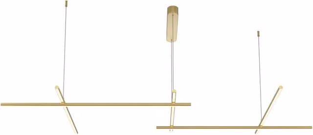Maytoni Lampadario Moderno Radiance 5 luci LED integrato oro alluminio diffusore silicone