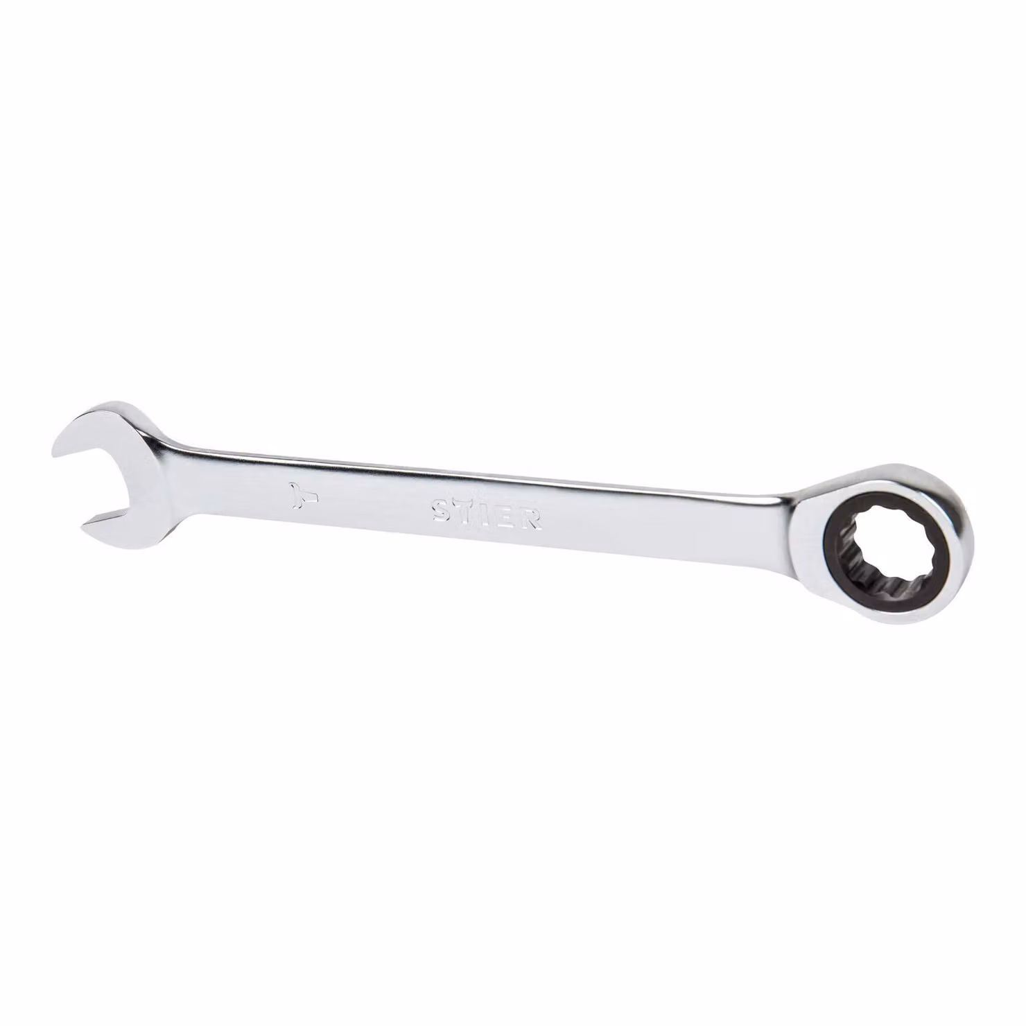 Chiave a cricchetto aperta STIER SW 12 mm, chiave a cricchetto Chiave a cricchetto, acciaio al cromo vanadio, profilo 12H e 72 denti