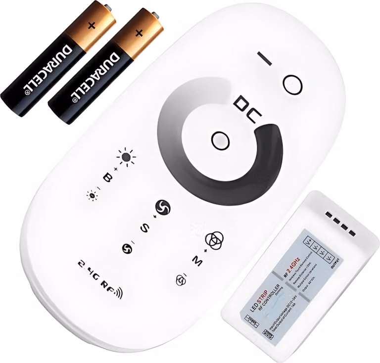 Controller per strisce LED Dimmer con touchscreen Telecomando RF 12V 24V 3x4A