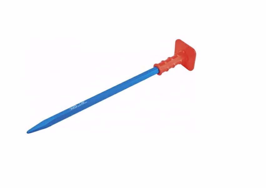 Scalpello per muratura, lunghezza 6k-19mm.500mm con stivale in gomma[p5080].