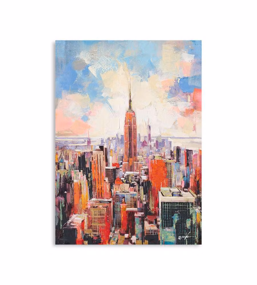 Domo Mea Dipinto Decorativo su Tela - Manhattan - 50 x 70 cm