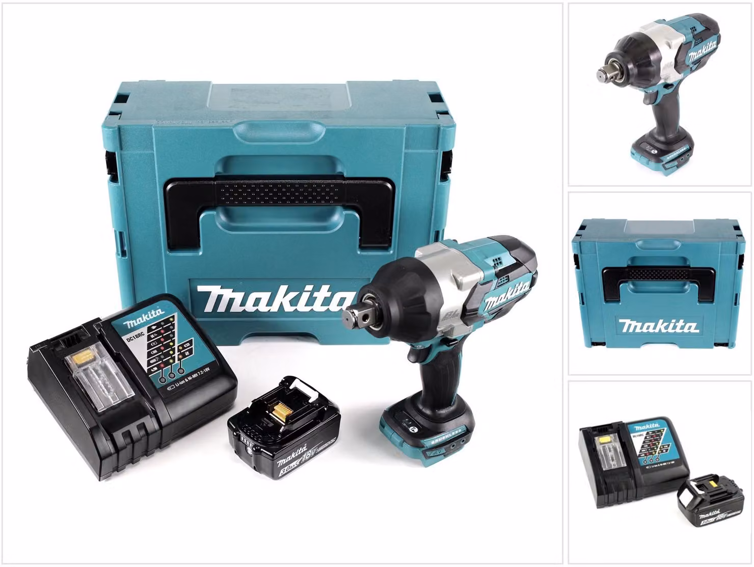 Avvitatore a impulsi a batteria Makita DTW 1001 RF1J 18V 3/4" 1050Nm brushless + 1x batteria ricaricabile 3.0Ah + caricabatterie + Makpac