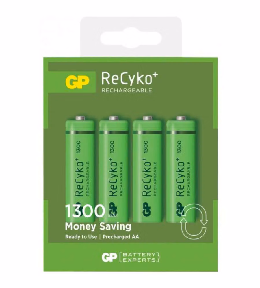 Recyko 130AAHCE-2GB4 / AA - Batteria Super Ricaricabile Stilo AA 1300mAh (Blister 4 Pezzi)