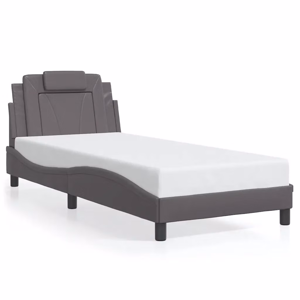 Struttura Letto Giroletto Viana Design Mania in Similpelle Crema, L 80 cm x P 200 cm – 2