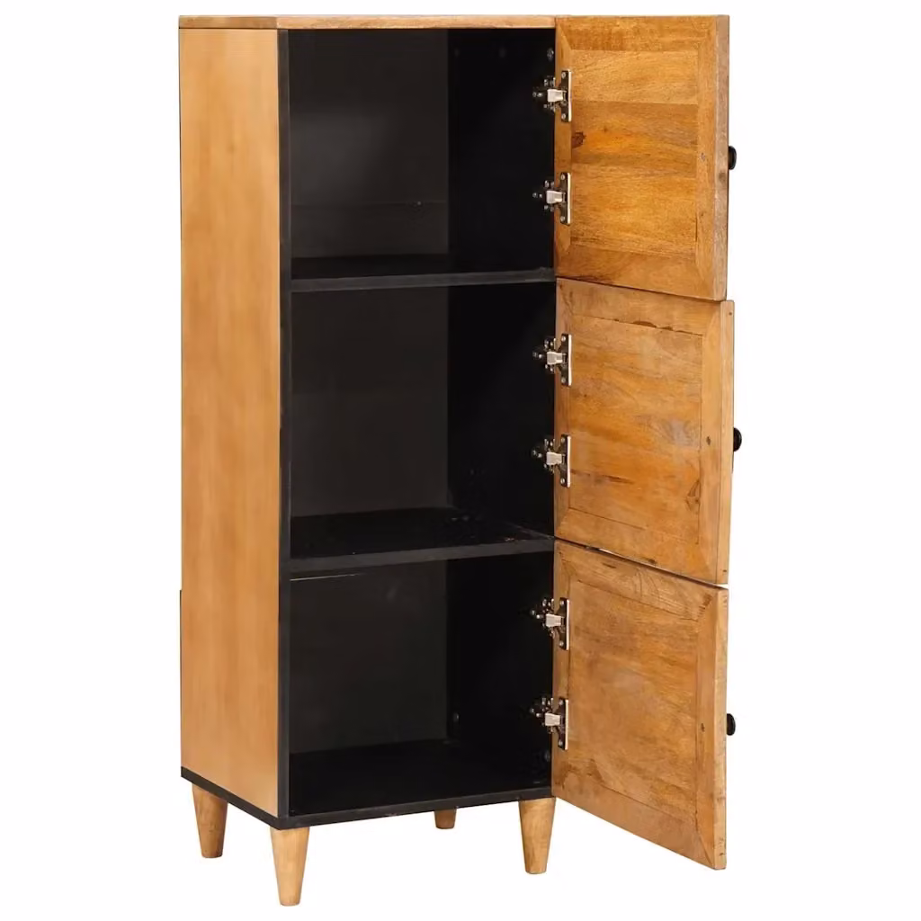 Credenza moderna in legno di mango marrone chiaro vidaXL L: 40 cm, P: 33,5 cm, H: 110 cm – 2