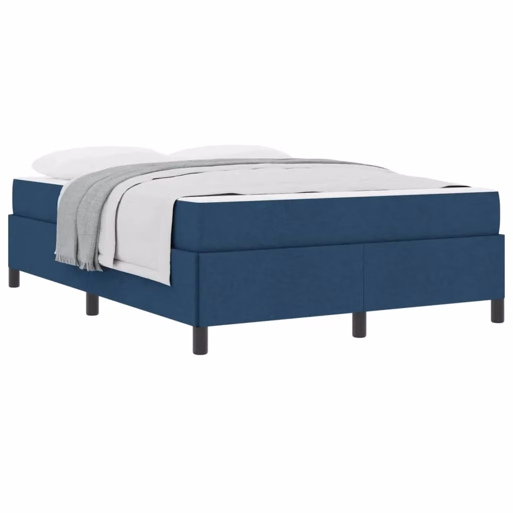 Letto a molle vidaXL in tessuto blu L: 140 cm, P: 200 cm – 2