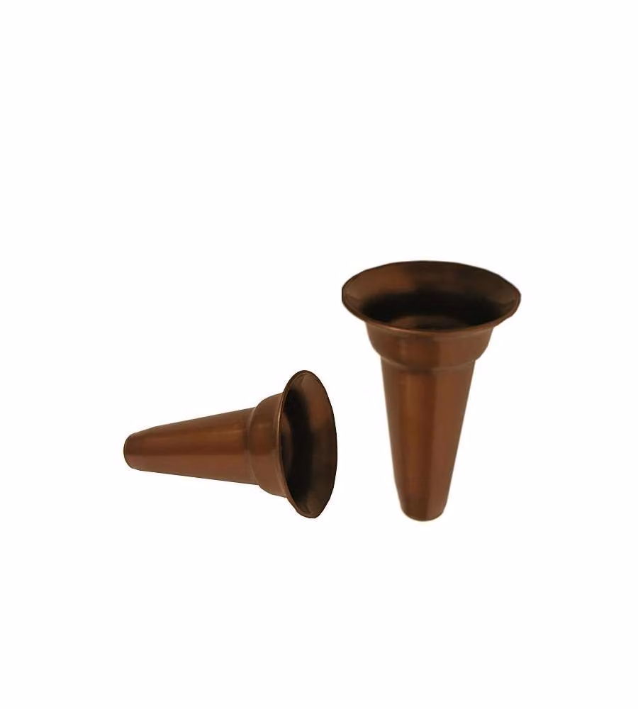 Vaso Cimitero Stretto Plastica Antiurto Rame 5x14 cm