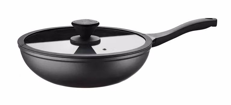 Wok con coperchio per induzione, linea Pro, diam.30cm