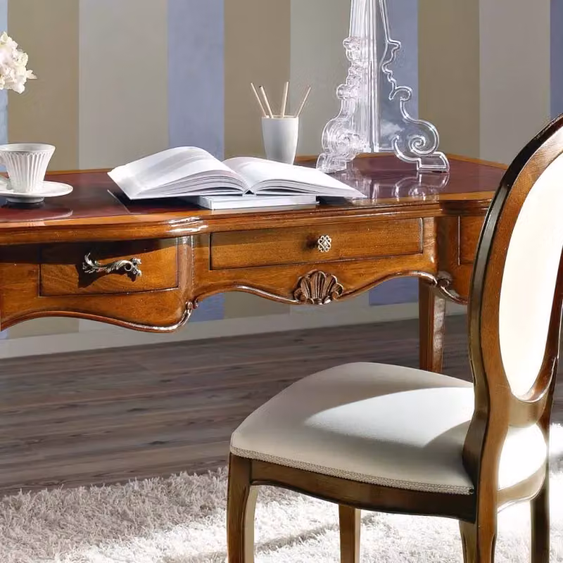 Scrivania classica Elite in legno di faggio con 3 cassetti Mobili 2G L/P/H: 139 x 69 x 80 cm – 2