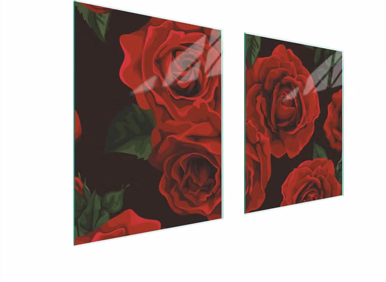 Piastra Di Protezione In Vetro Per Le Rose 85X52