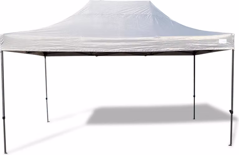 Gazebo pieghevole Grasekamp 3x4,5m grigio Modena - struttura extra robusta
