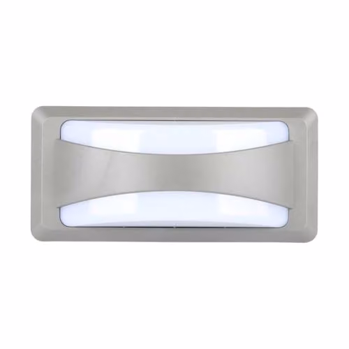 Lampada LED da Muro Rettangolare 12W Colore Grigio 6500K IP65