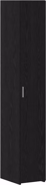 Set di 2 Credenze Moderne Madia e Buffet da Pranzo in Rovere e Nero, L/P/H: 30 x 42,5 x 185 cm