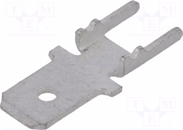 5 connettori: connettori a filo in ottone, spessore 0,5 mm, maschio, diametro 4,8 mm, stagnati, modello 4900 - connettori a foro passante (THT)