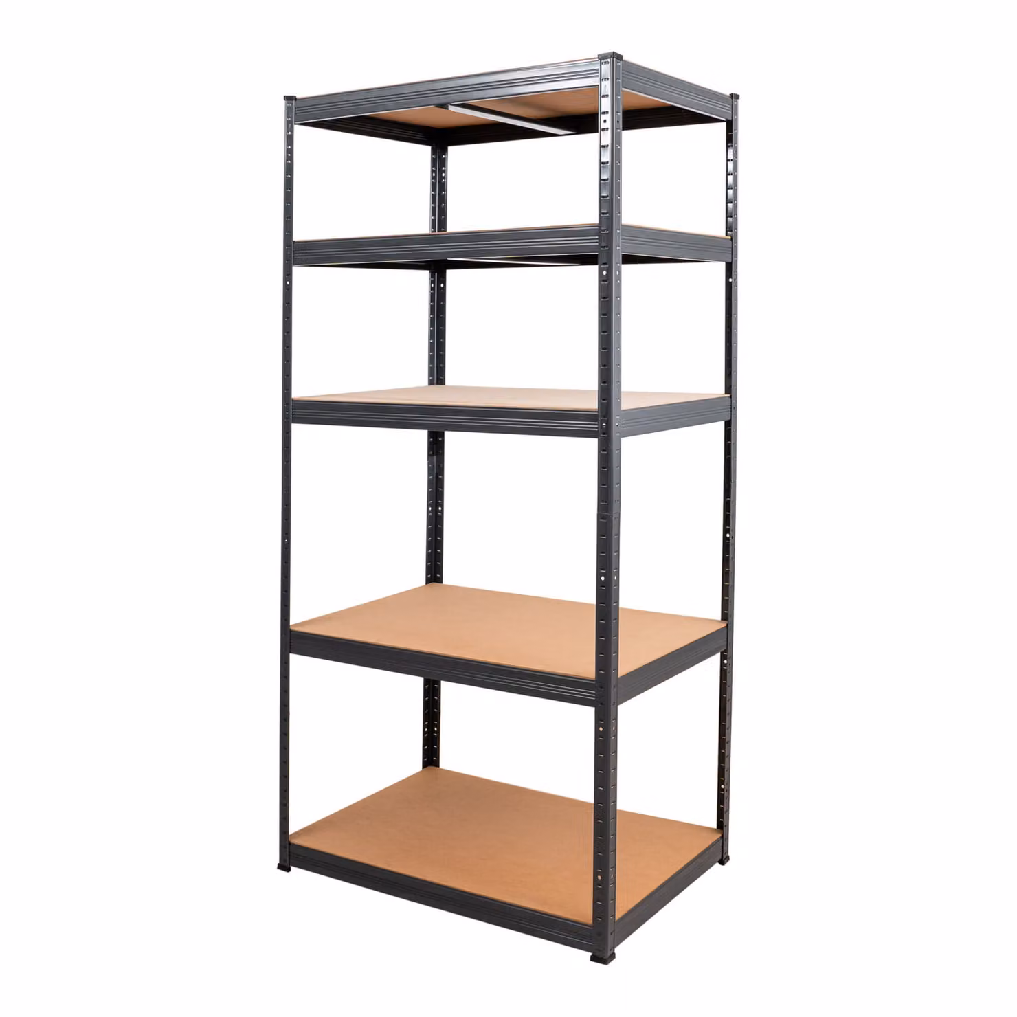 Scaffale a ripiani STIER, portata per ripiano 350 kg, portata per campata 1750 kg, A x L x P 1800 x 900 x 600 mm, robusto telaio in acciaio, 5 ripiani