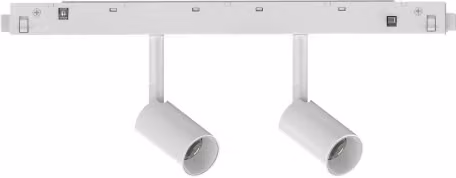 Sistema Lineare Ego Track Double Ideal-lux, Binario su Rotaia Bianco, LED 3000K Warm White, Dimmabile con Protocollo DALI