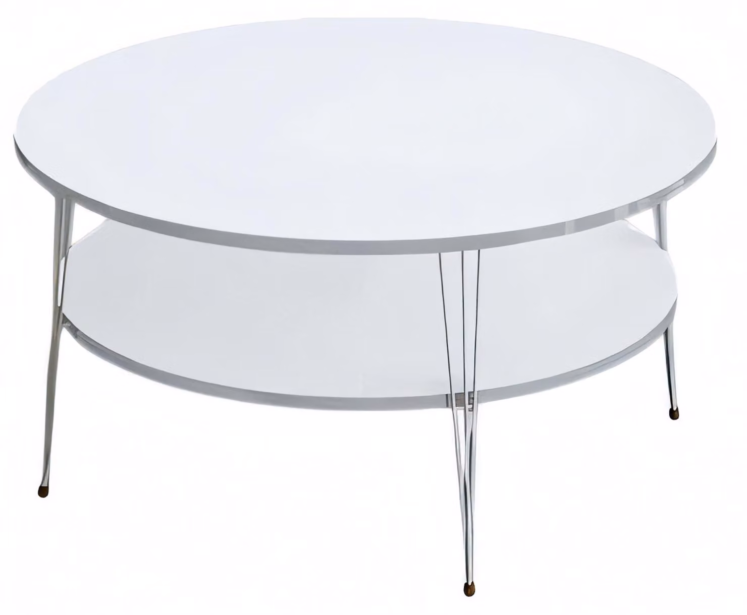 Moderner weißer Couchtisch aus Holz mit elegantem Design