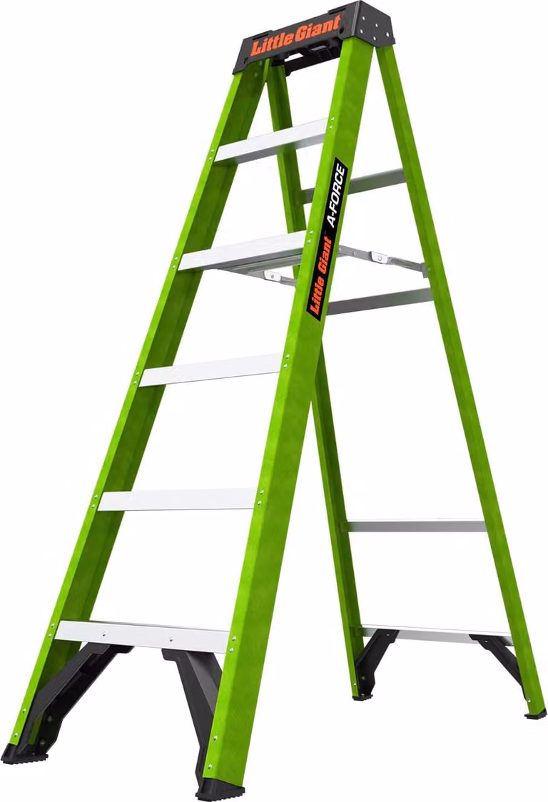 Scala a pioli Little Giant A-Force per artigianato, edilizia e manutenzione, 6 gradini